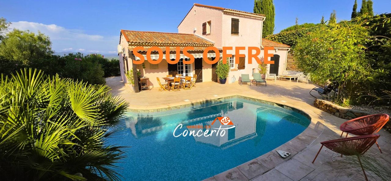 Vente villa avec piscine à Roquebrune-Sur-Argens. Var